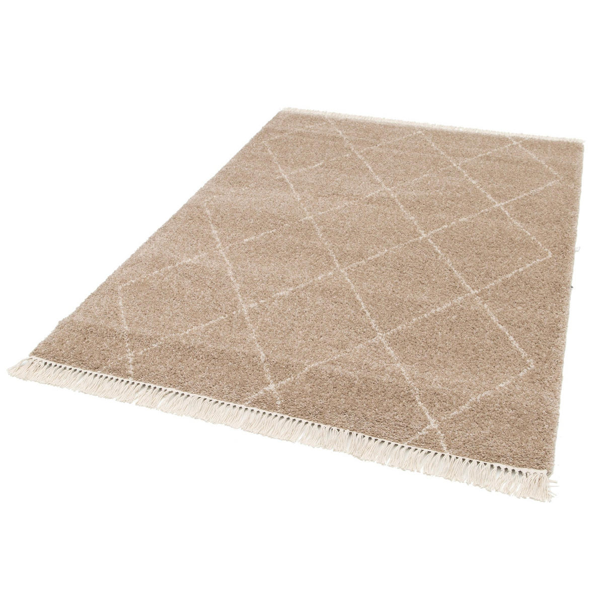 TEPPICH, dick, weich und edel, mit Fransen bruin - Braun, Textil (160/230cm) - AFK Living