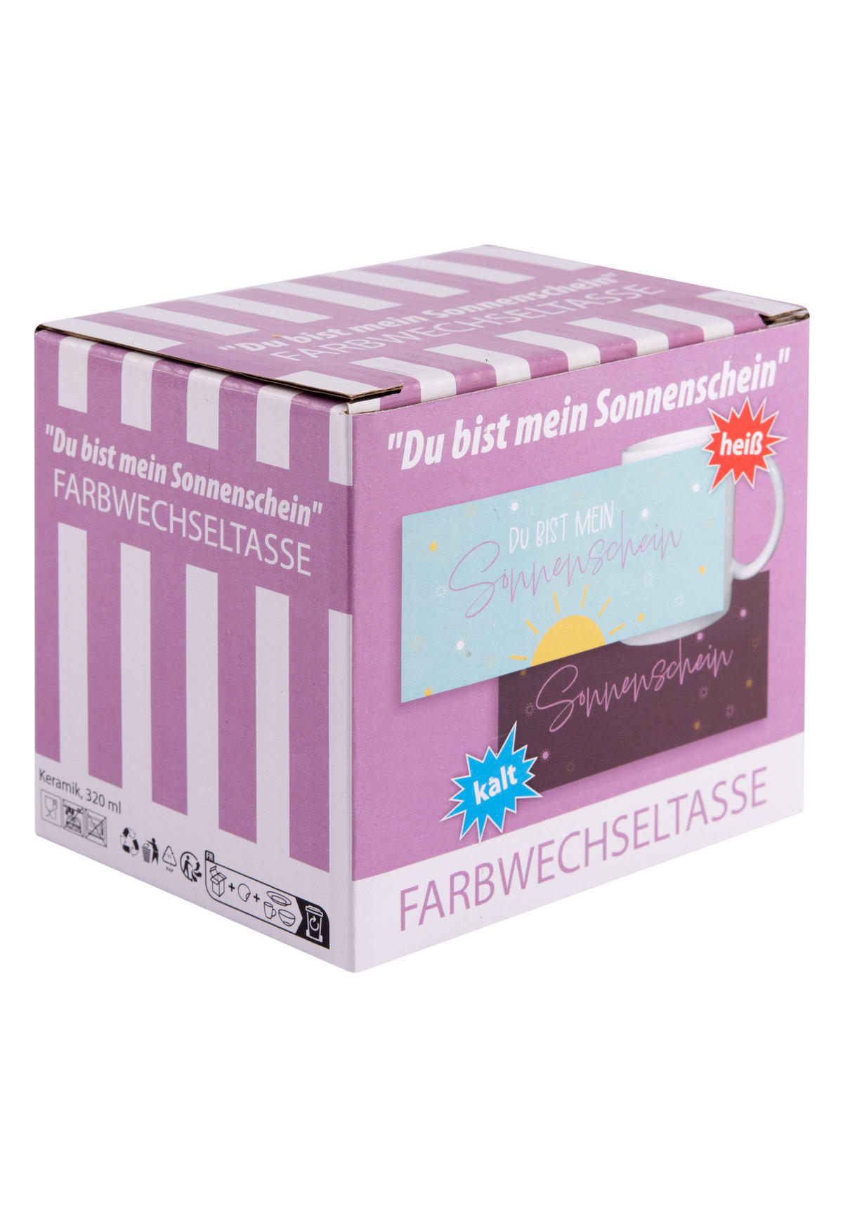 KAFFEEBECHER Du bist mein Sonnenschein Zaubertasse Mehrfarbig 320 ml - Multicolor, Keramik (0.32L) - United Labels