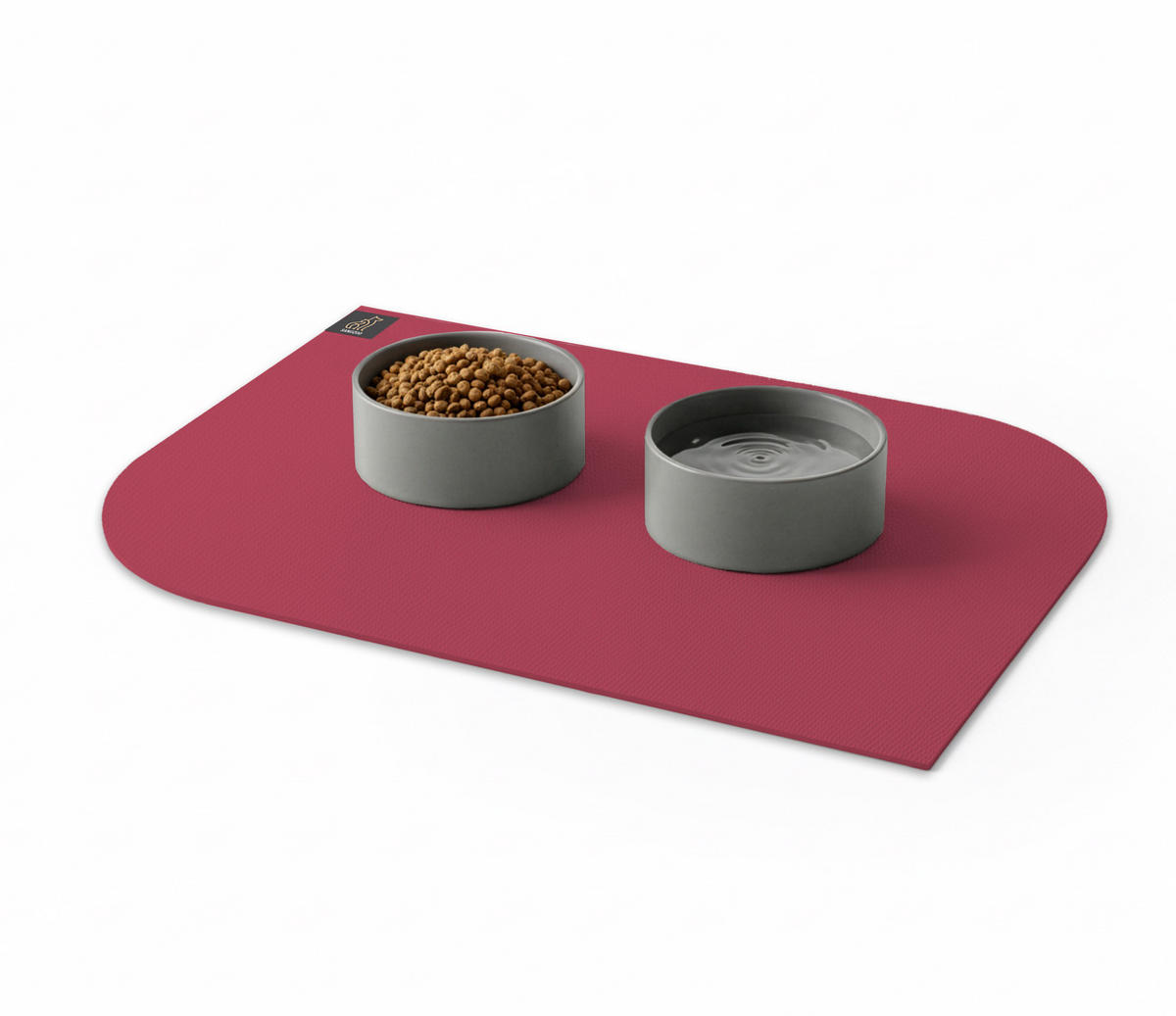 NAPFUNTERLAGE, Öko-Tex, Blattform Rot 60 x 90 cm - Rot, Textil (90/60cm) - SANOZOO