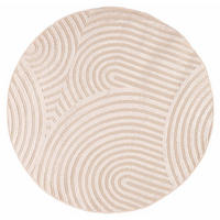 MATTA beige kräm geometrisk - 150 x 150 cm - Cremefärgad/Beige, Textil (150/150cm) - Mazovia