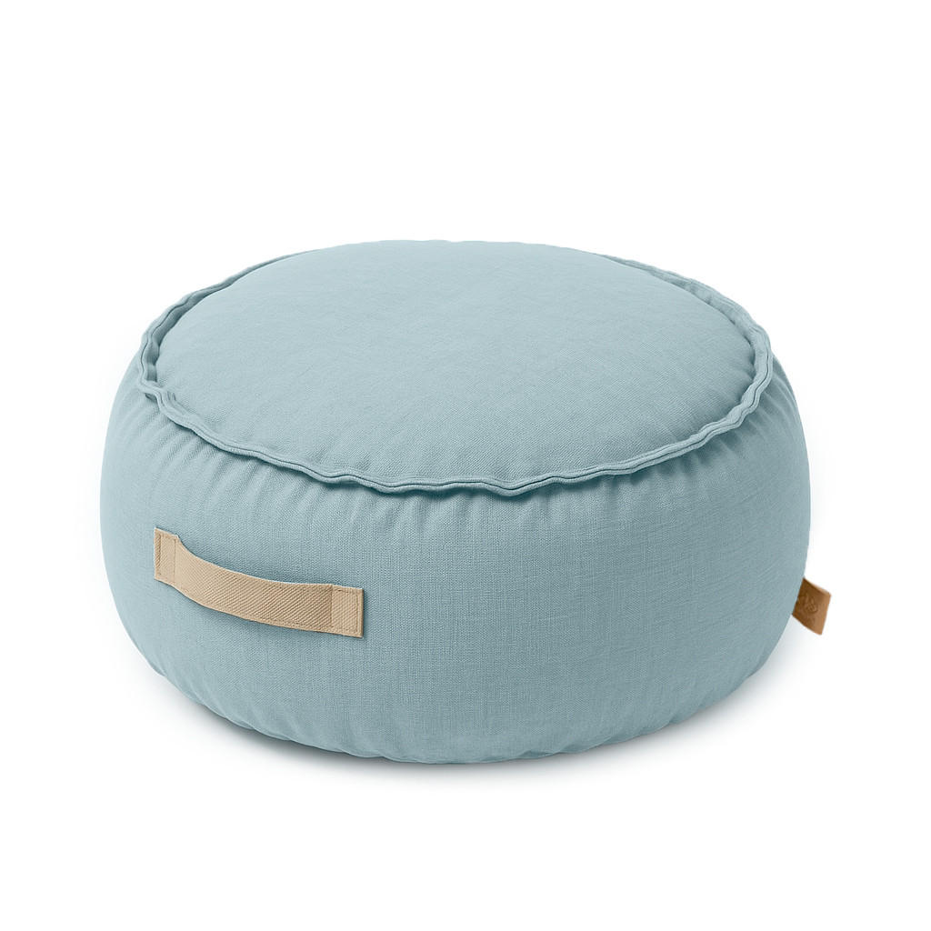 SITZPOUF Outzy für Kinder, Rund, Blau - Blau, Textil (65/20/65cm) - MeowBaby