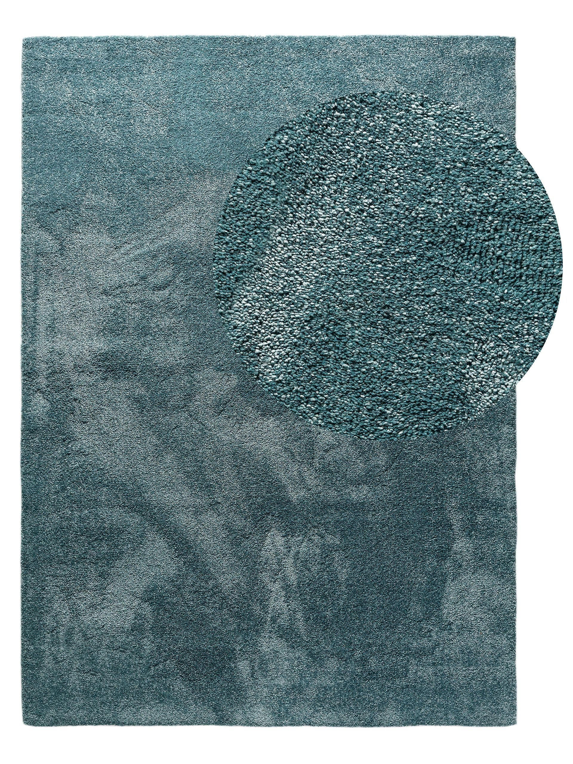 HOCHFLORTEPPICH Melvin waschbar 200/250 cm - Türkis, Kunststoff (200/250cm) - benuta Nest