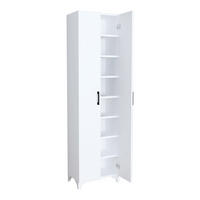 MEHRZWECKSCHRANK Strömsund - Weiß, Holzwerkstoff (48.5/177.5/32cm) - [en.casa]