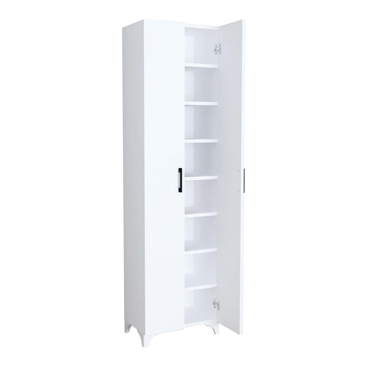 MEHRZWECKSCHRANK Strömsund - Weiß, Holzwerkstoff (48.5/177.5/32cm) - [en.casa]