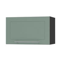 KLAPPHÄNGESCHRANK Kvantum W4B/60 Mint Matt / Schwarz Matt 60 / 32,5 / 36cm - Schwarz/Mintgrün, Holz/Holzwerkstoff (60/36/32.5cm) - Feldmann-Wohnen