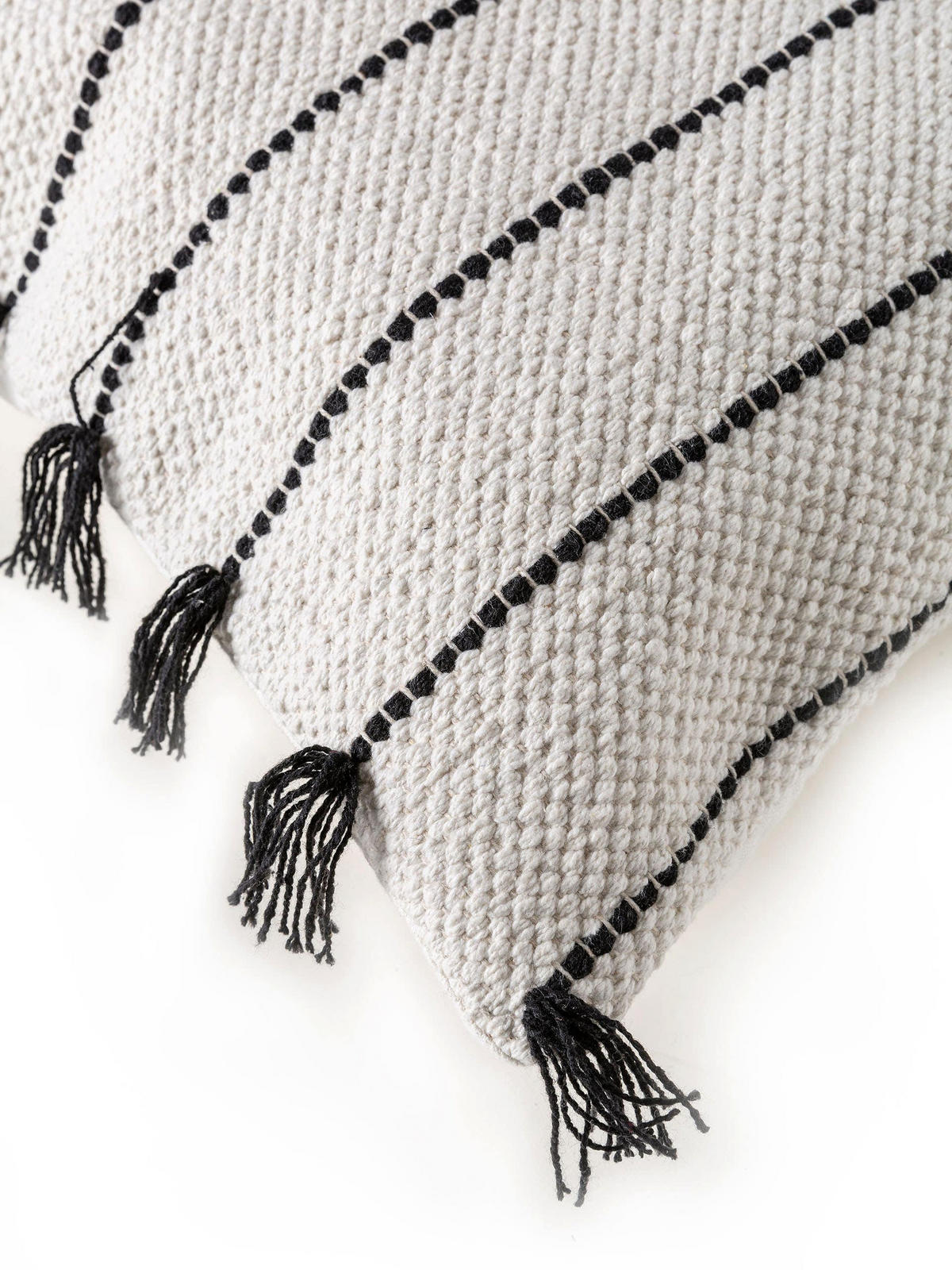 KISSENBEZUG Bo Ivory 45x45 cm - Creme, Textil (45/45cm) - benuta Pop