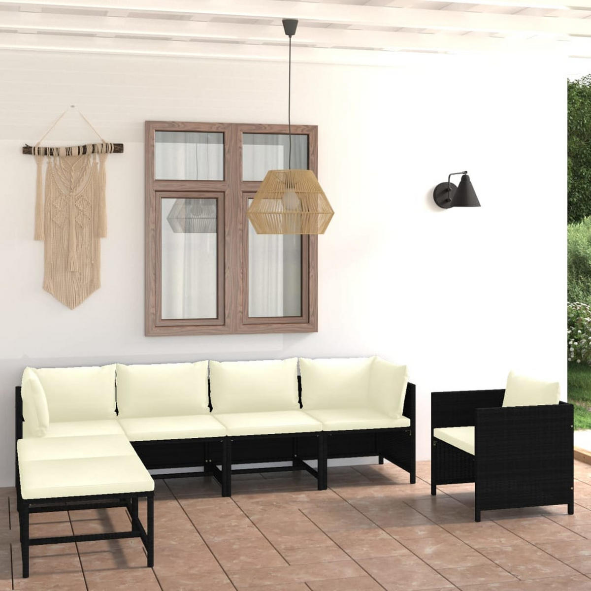 GARTENSET Reinhard 7-teilig - Schwarz, Metall - Nettlife