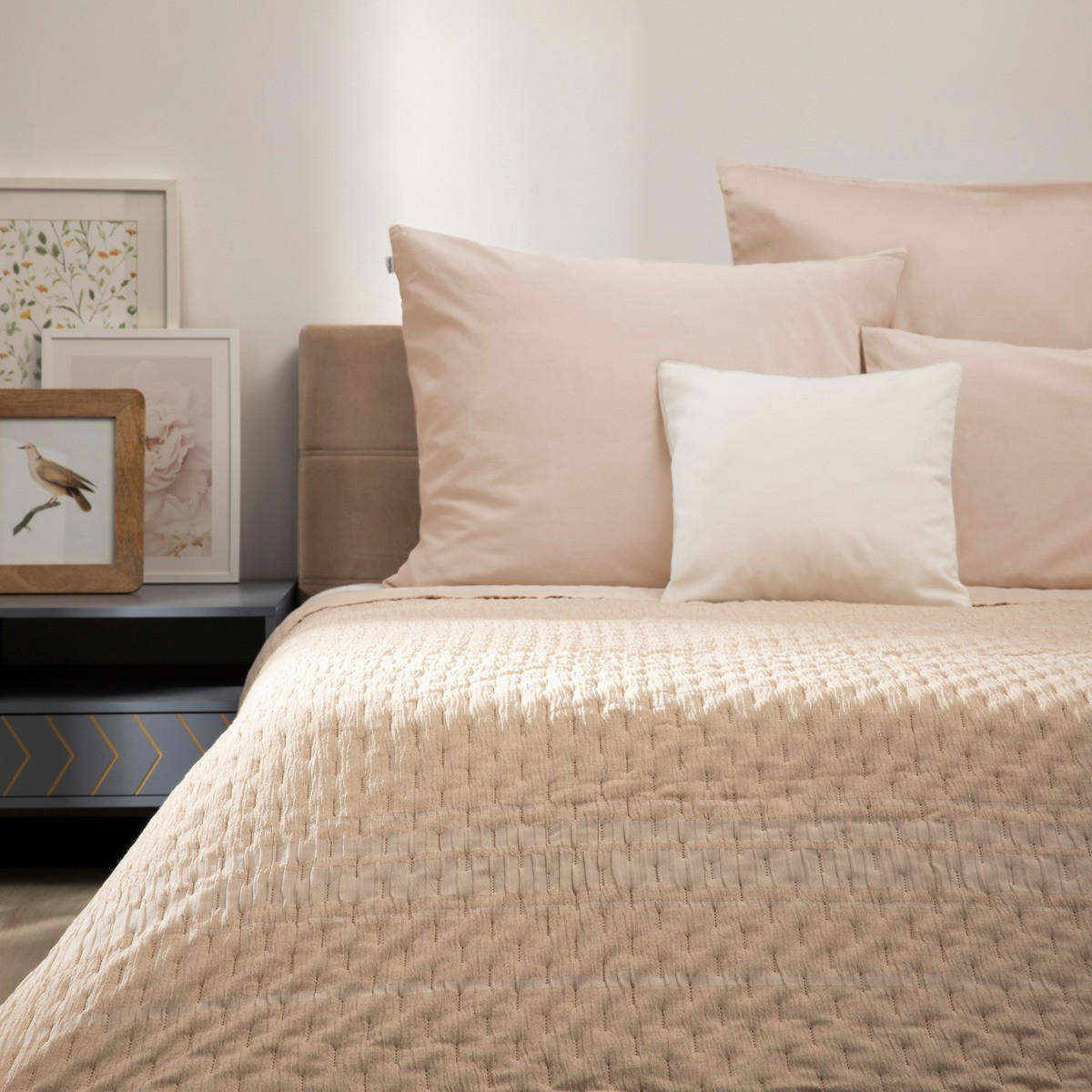 TAGESDECKE Anda beige 200/220 cm - Beige, Textil (200/220cm) - Homla