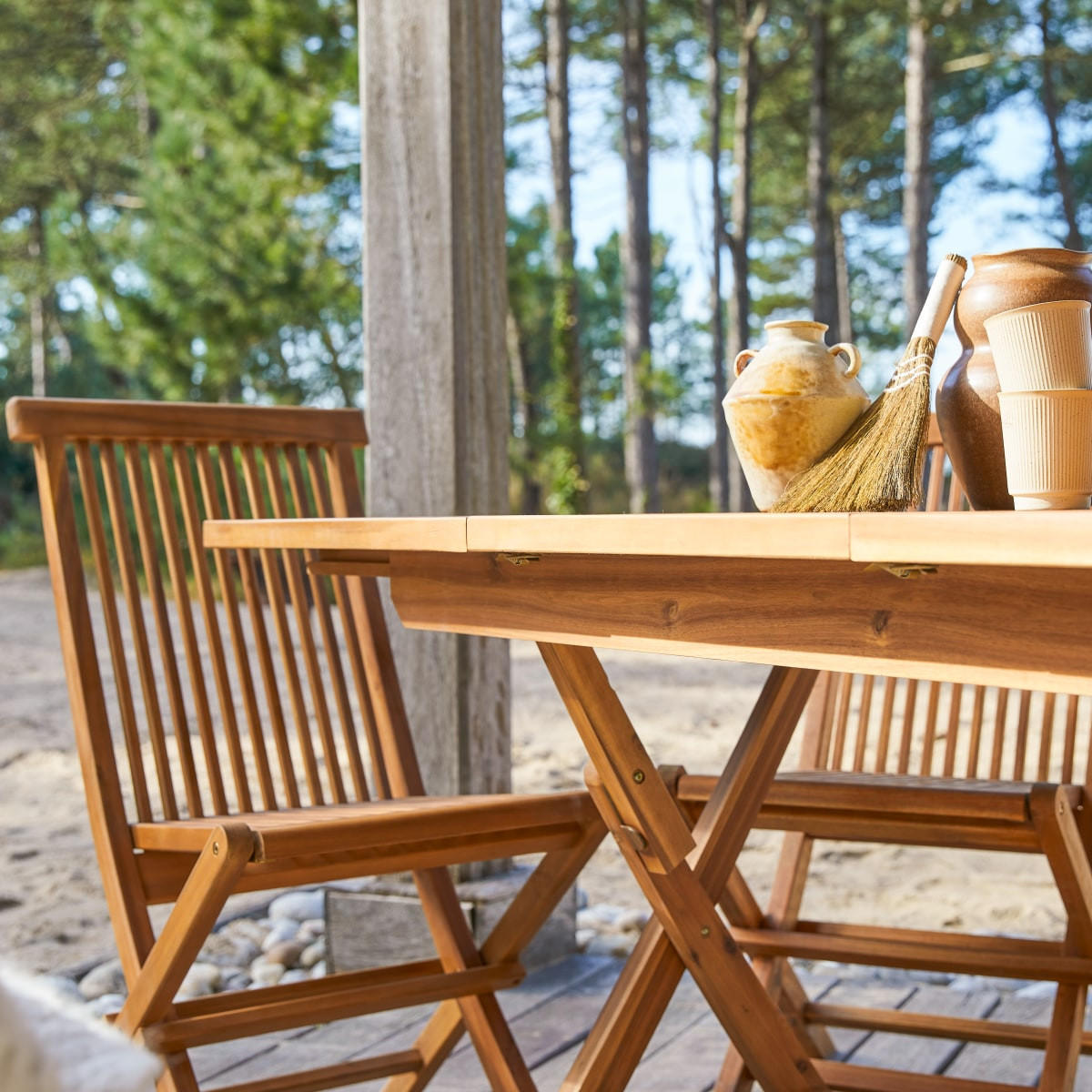 GARTENTISCH Capri Braun aus Akazie - Braun, Holz (70/120/75cm) - Tikamoon