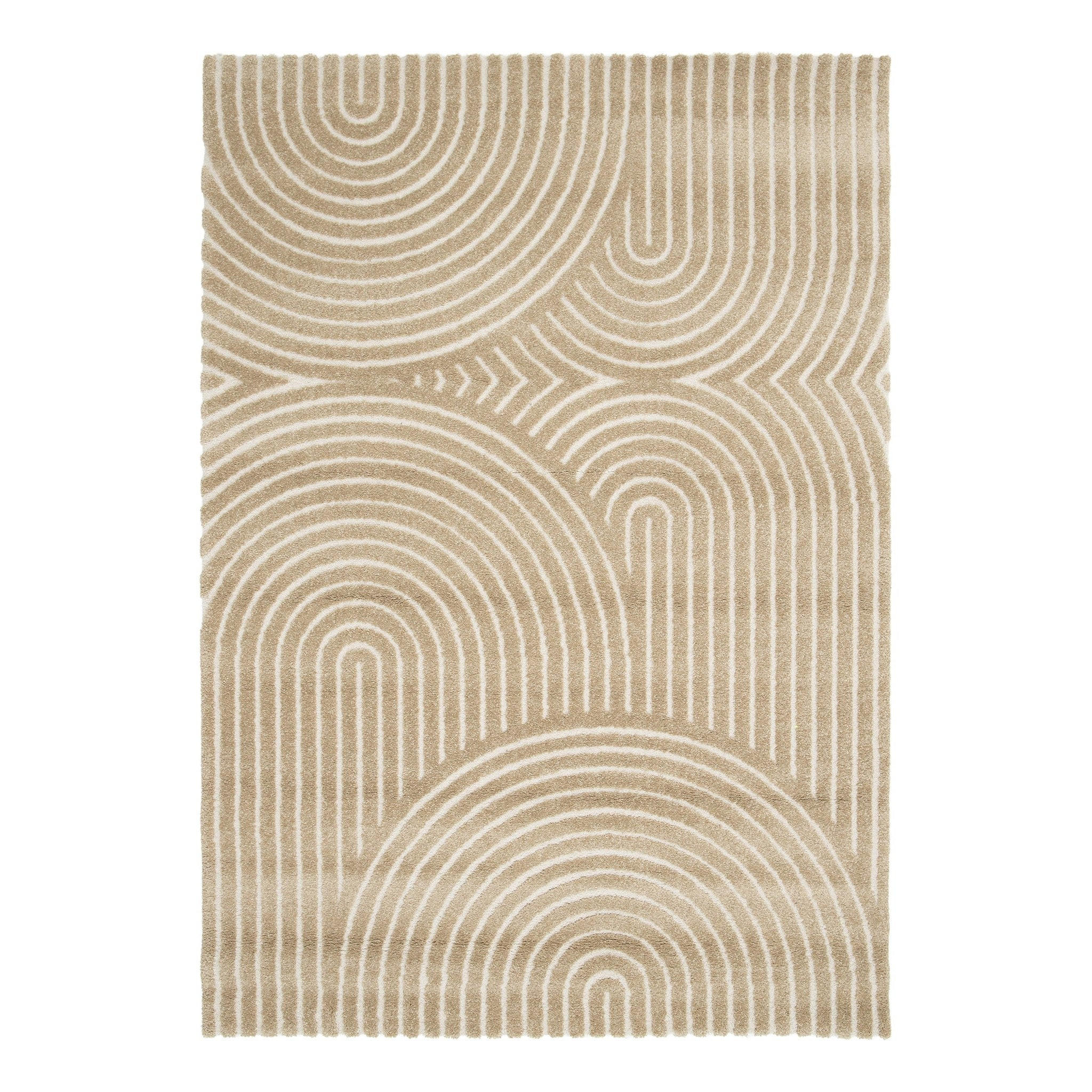 TEPPICH sehr weich mit Relief-Effekt bruin - Braun, Textil (160/230cm) - AFK Living