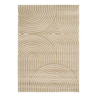 TEPPICH sehr weich mit Relief-Effekt bruin - Braun, Textil (160/230cm) - AFK Living