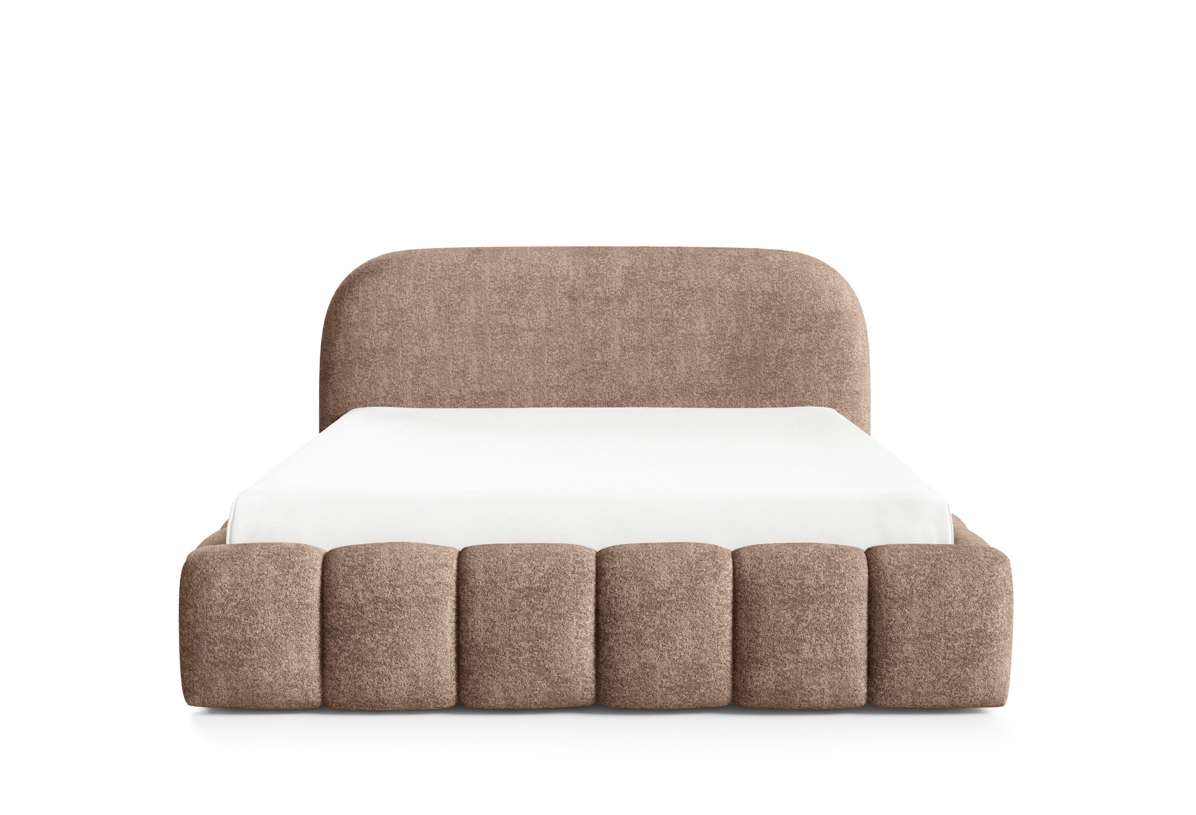 POLSTERBETT mit Stauraum 200x200 cm in Braun - Braun, Textil (200/200cm) - Home Collective