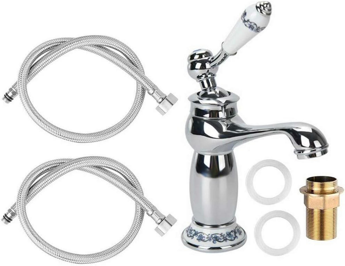 WASCHTISCHARMATUR , Mischbatterie aus Keramik - Silberfarben, Metall (19/6.5/6.5cm) - BELZ