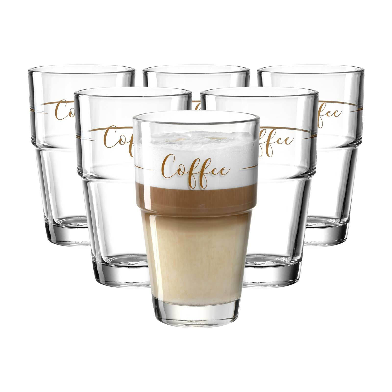 BECHER Solo transparent 410 ml 6er Set - Transparent, Glas (0.41L) - Leonardo Living