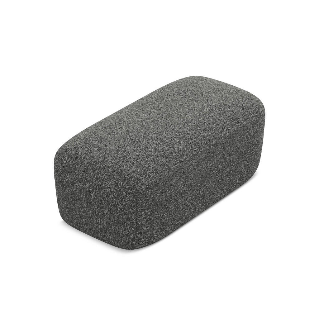 Thumbnail - Makamii Pouf, Dunkelgrau, Textil, 1-Sitzer, Füllung: Schaumstoff, 92x40x48 cm, Made in EU, Wohnzimmer, Hocker, Sitzhocke...