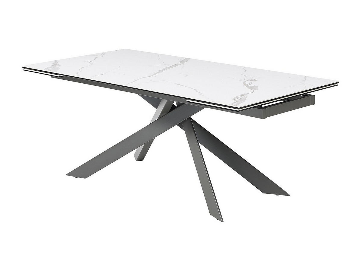ESSTISCH - 8 Personen, 10 Personen, 12 Personen - Glas, Keramik - Anthrazitgrau, Weiß - COREMA - Anthrazit/Weiß, Glas/Keramik (100/240/76cm) - Vente-Unique