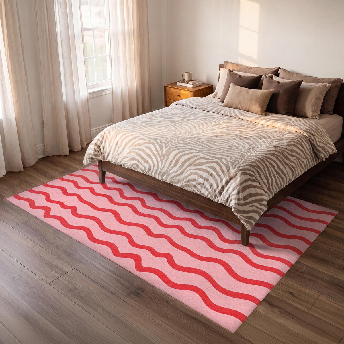 TEPPICH - Verspielt - Muster - Rot - 230x150 cm - Rot, Kunststoff/Textil (230/0.4cm) - OnlyWow