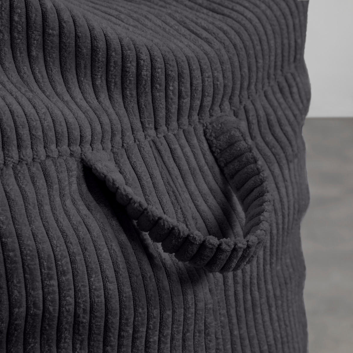 SITZSACK Cortona Cord Anthrazit - Anthrazit, Textil (85/100/85cm) - Mömax