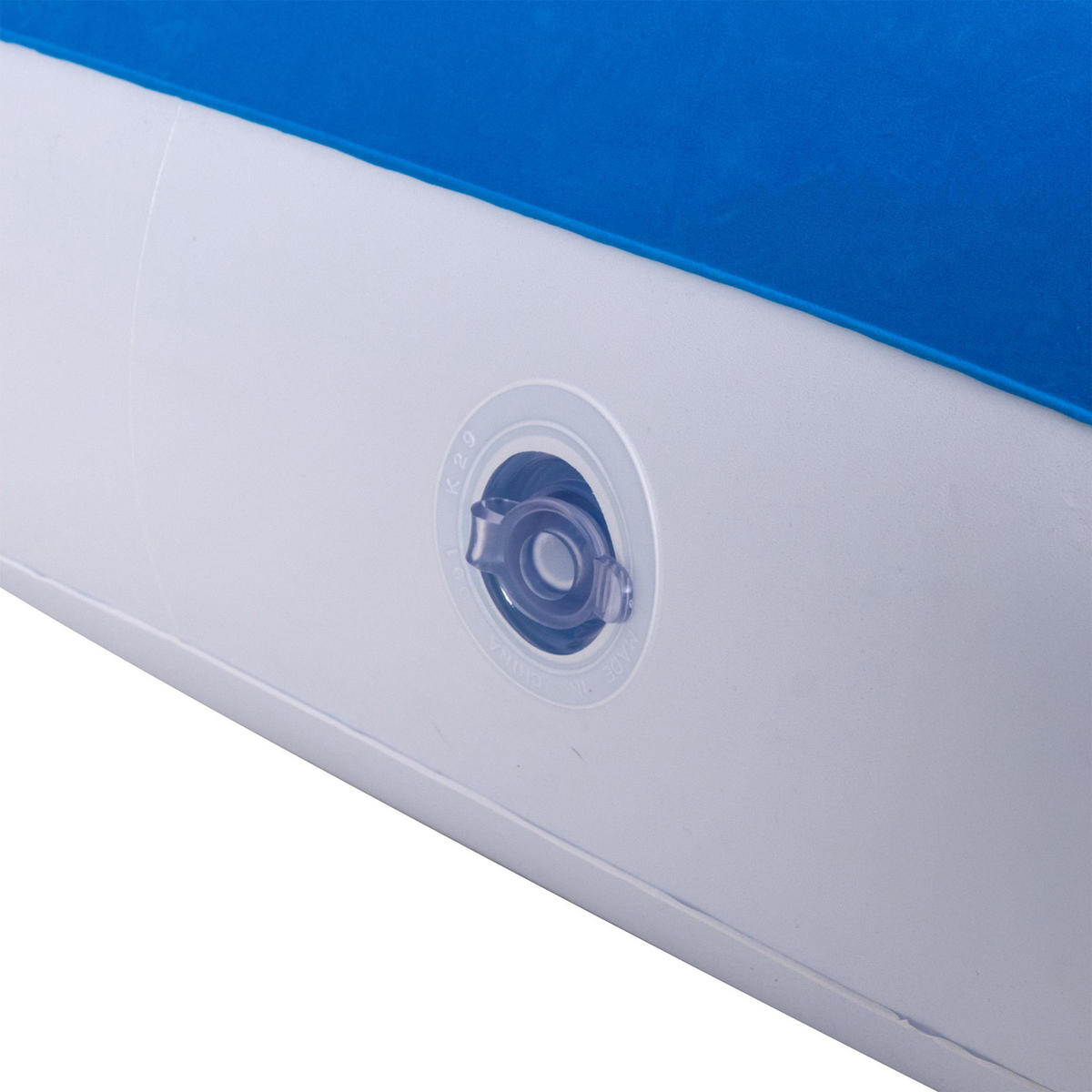 LUFTBETT Luftmatratze Camping Kinder 157 x 66 x 23 cm blau aufblasbar ohne Pumpe - Blau, Kunststoff (66/157cm) - Avenli