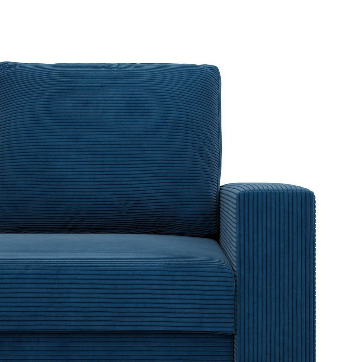 ECKSOFA Neo mit gerader Armlehnen dunkelblau - Dunkelblau, Textil (231/140cm) - SIMKAM Furniture