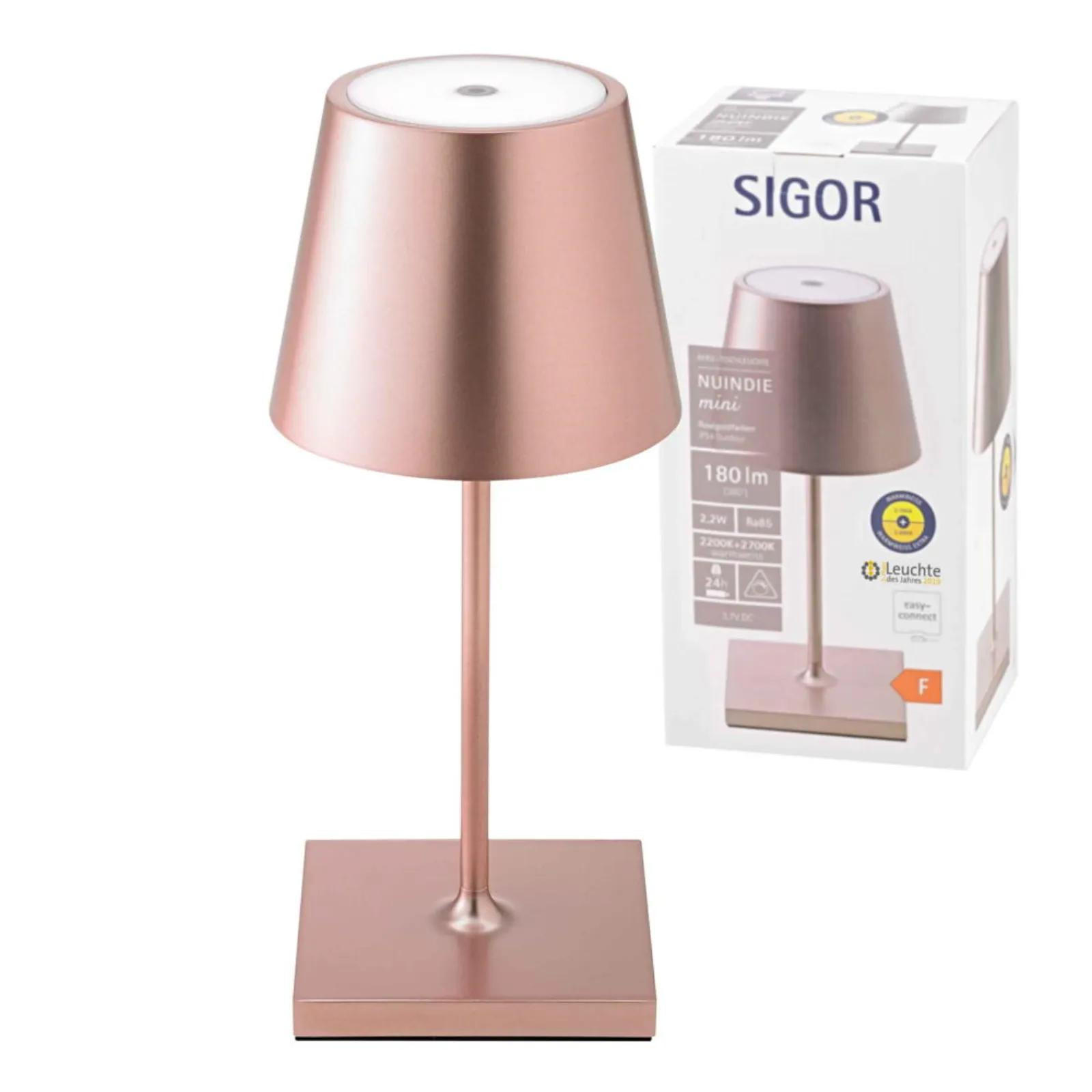 AKKULEUCHTE Nuindie Roségold - Roségold, Metall (5.5/25/5.5cm) - Sigor