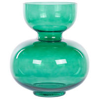 BLUMENVASE Glas grün Palaia - Grün, Glas (27cm) - Beliani
