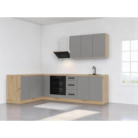 WINKELKÜCHE 270 cm Langen K99-M270 - Beige, Holz (270/212/170cm)