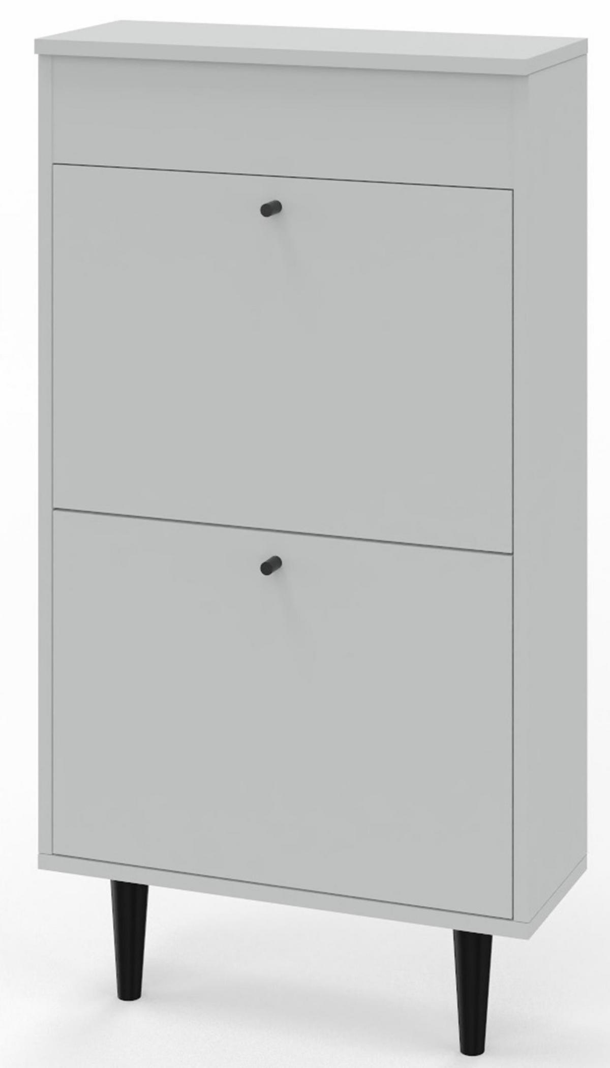 SCHUHSCHRANK Dotti 521 Grau 55/21/104 cm Wandmontage - Grau, Holzwerkstoff (55/104/21cm) - Matkam Möbel