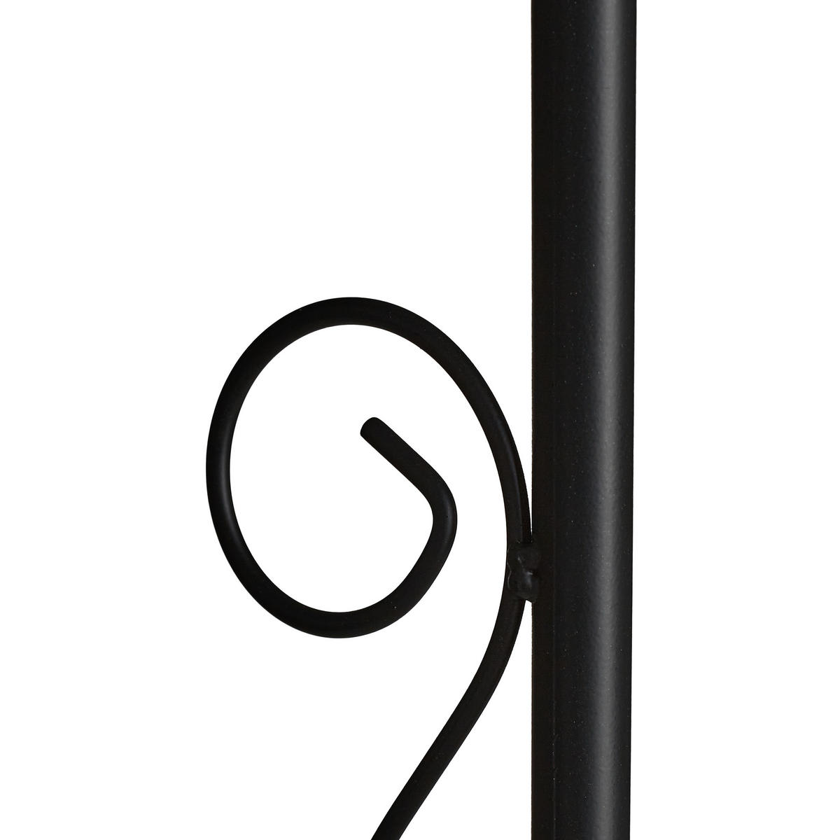 ROSENBOGEN - Schwarz, Metall (114/227/37cm) - Relaxdays