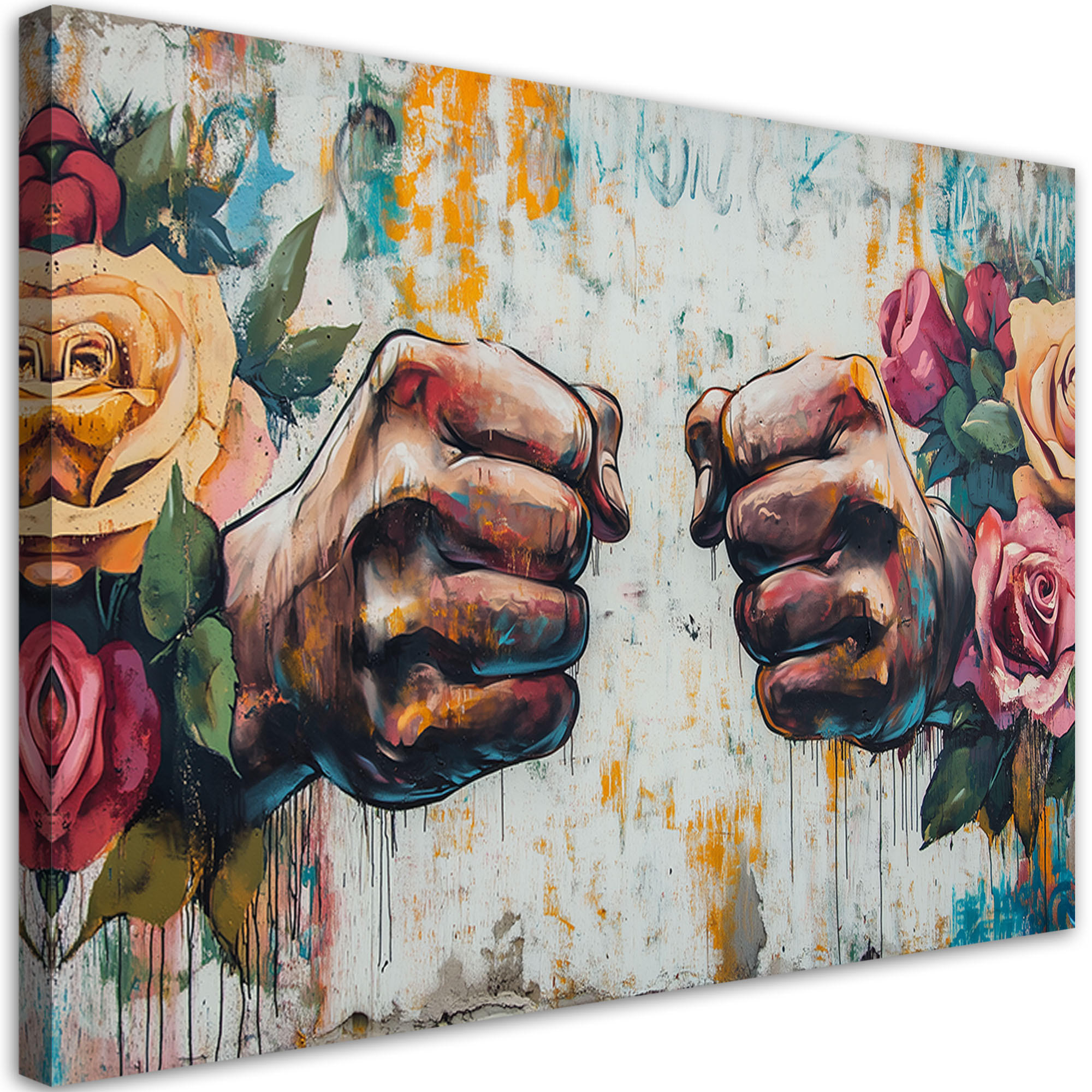 Feeby Leinwandbild Mehrfarbig 45x30 cm