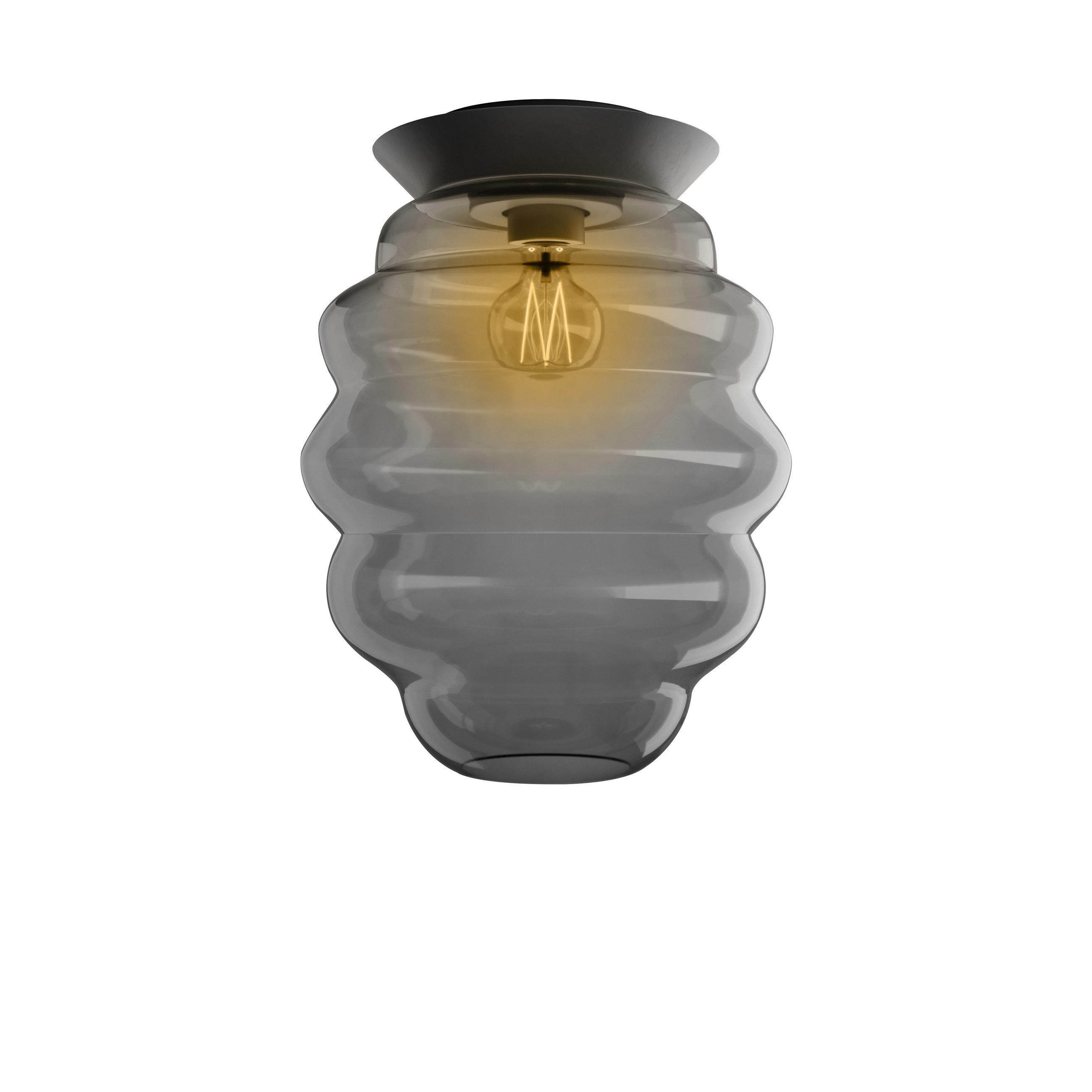 s.luce Deckenleuchte Grau 25x31x25 cm