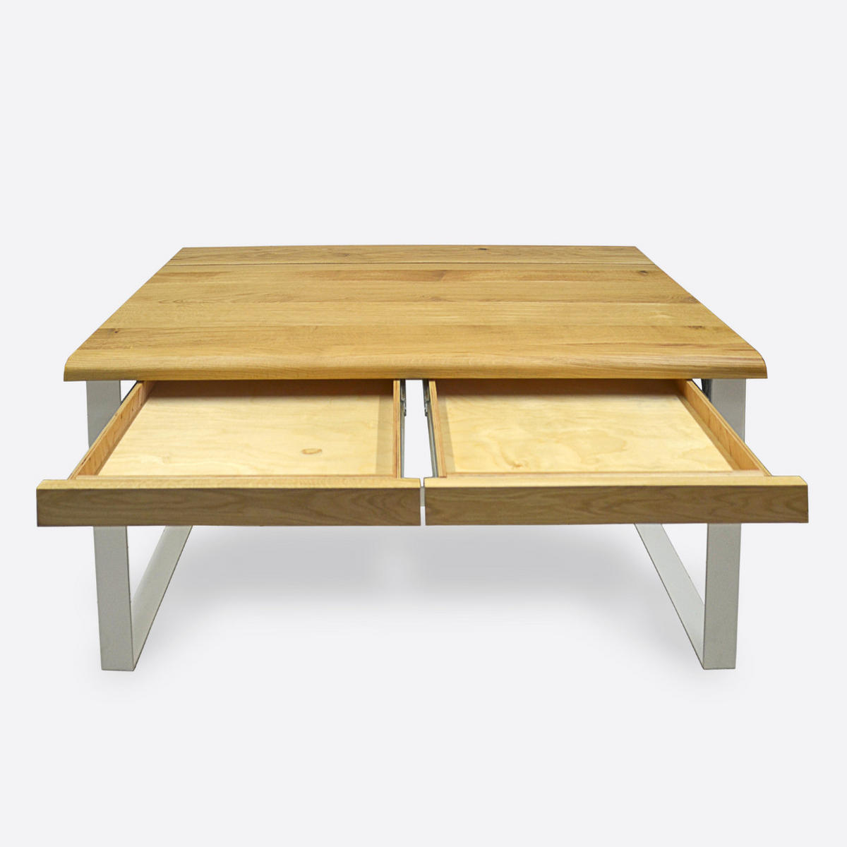 SCHREIBTISCH mit Schubladen aus Eichenholz fürs Arbeitszimmer MERGE - Eichefarben, Holz (70/140/75cm) - Rawood Furniture