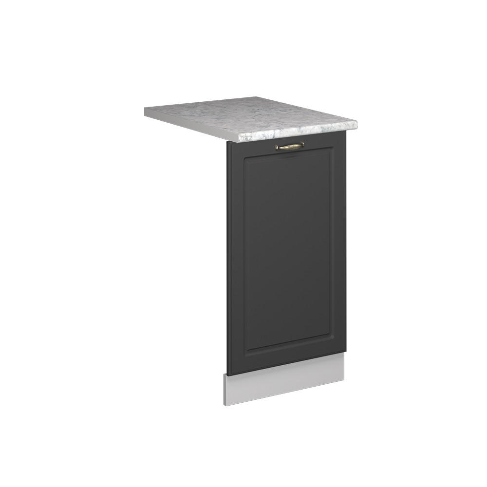 DISKMASKINENS FRONTPANEL Fame-Line Antracit guld 45 cm , AP Marble Antracit, Vit 81.8/45/60 cm