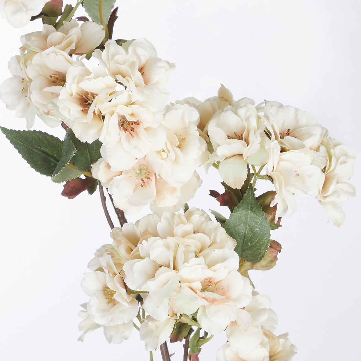 KUNSTBLUME Florista Kirschblüte 80cm - Weiß, Kunststoff/Textil (15cm) - Butlers