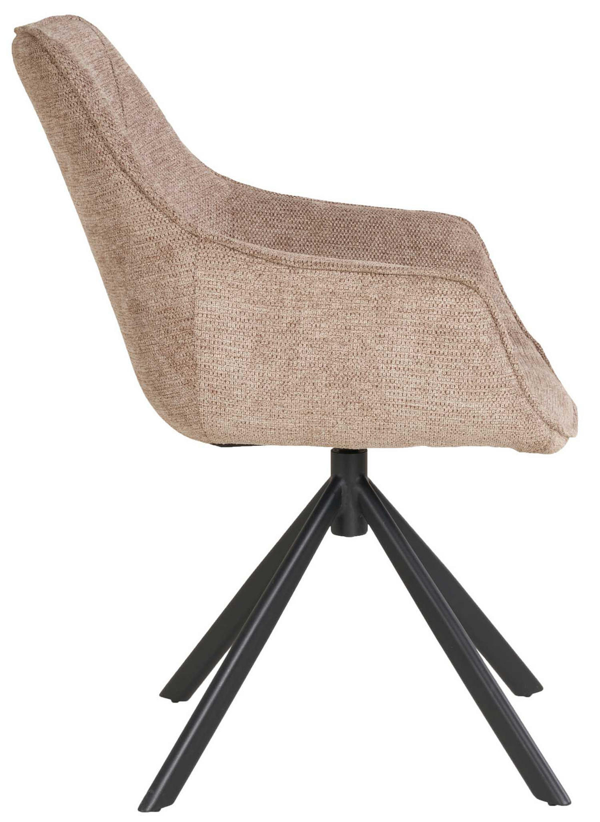 ESSZIMMER-SET San Carlo und Andria - Bordeaux/Schwarz, Naturmaterialien/Eichenholz (120/76/120cm) - Mr. Deko