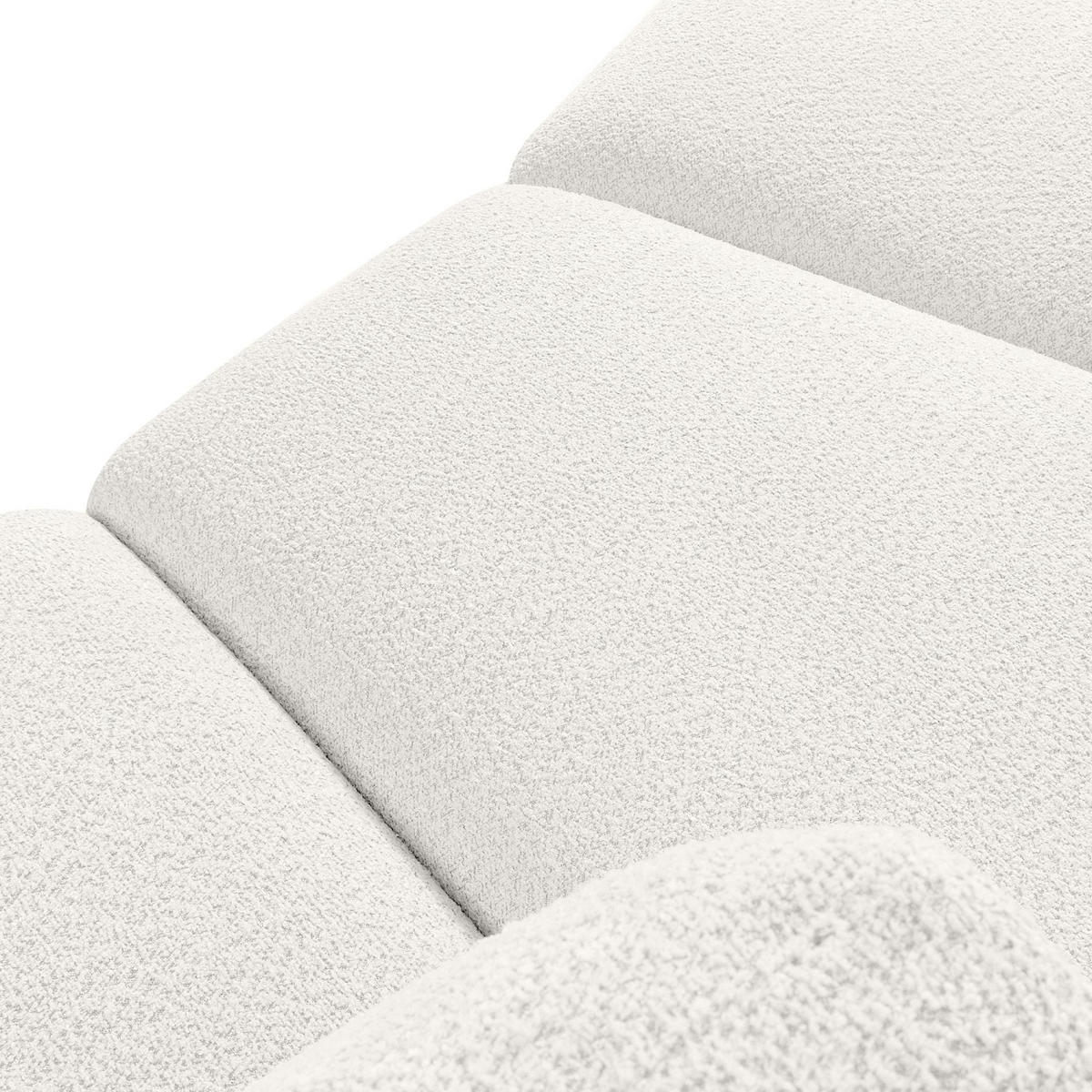 4-SITZER ECKSOFA ZUCCO Boucle links, Ecru - Ecru, Textil (350/84/105cm) - KONSIMO®