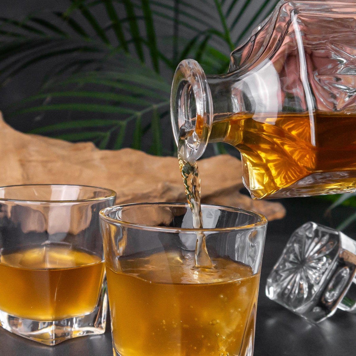 WHISKEY KARAFFE 800 ml - Transparent, Glas (0.8L) - Intirilife