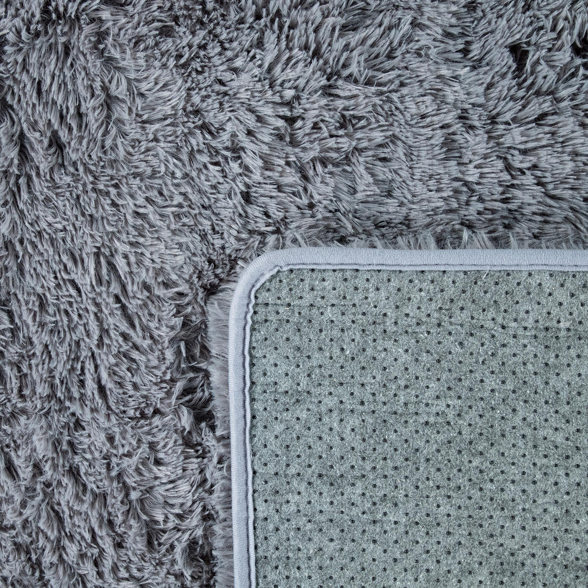HOCHFLORTEPPICH 60/100 cm Silky 591 - Grau, Textil (60/100cm) - Paco Home