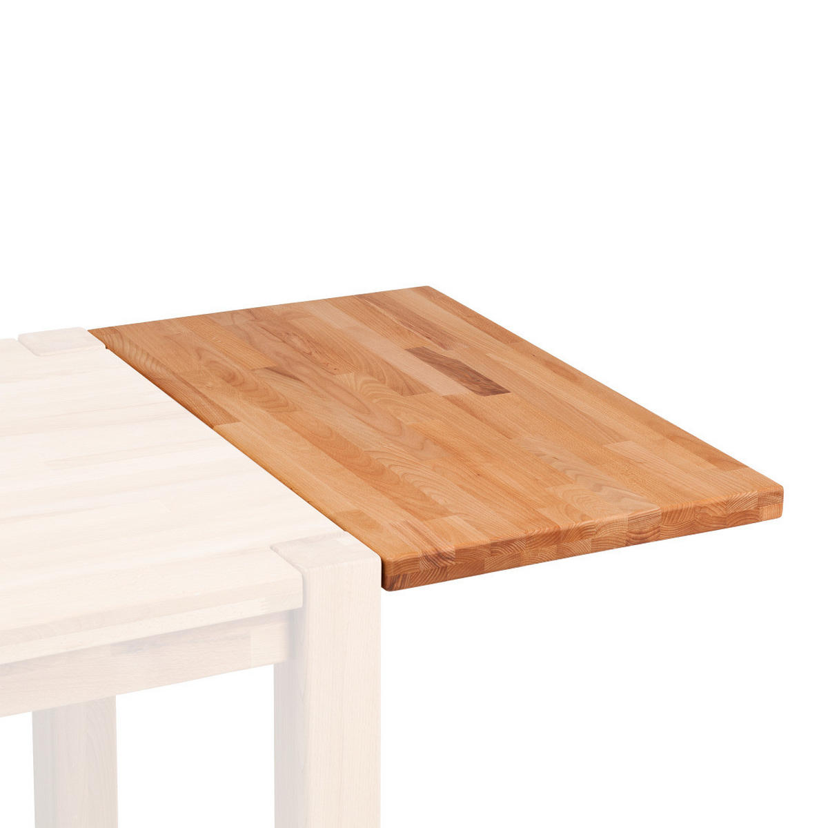 ANSTECKPLATTE - Kernbuche massiv, geölt - Kernbuche, Holz (50/4/90cm) - home24