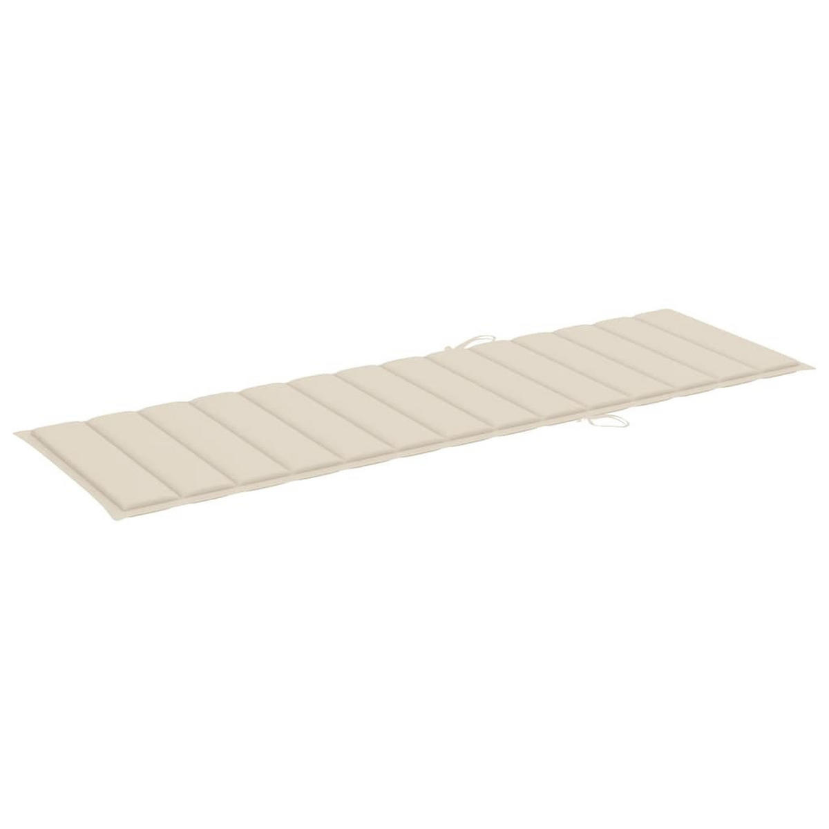 SONNENLIEGE mit Auflage Akazie Massivholz - Grau, Holz (68/86/200cm) - furnicato