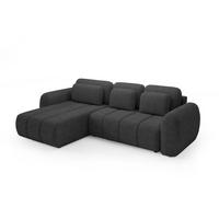 ECKSOFA Caria Mit Schlaffunktion - Anthrazit, Holzwerkstoff/Textil (304/190cm) - Fun Möbel