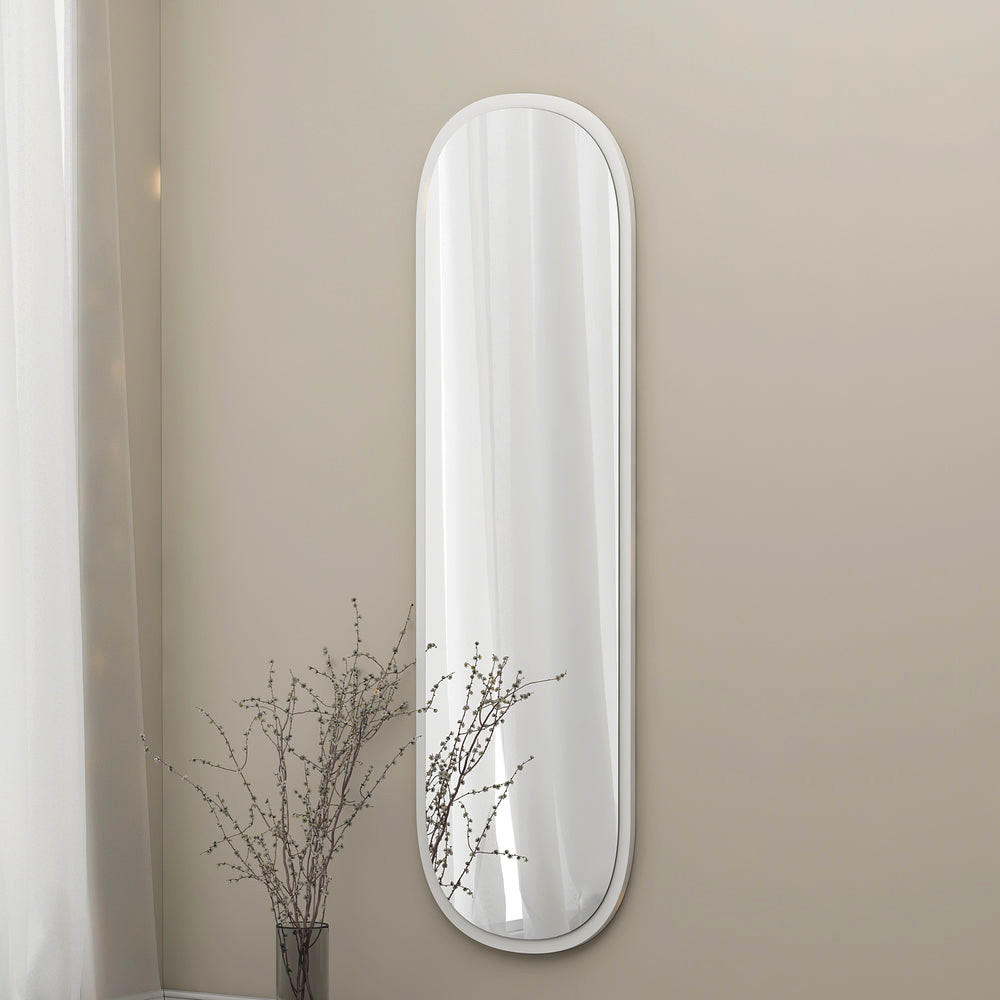 SPIEGEL Magnum 120x40cm Weiß - Weiß, Glas (120/40/3.5cm) - moebel17