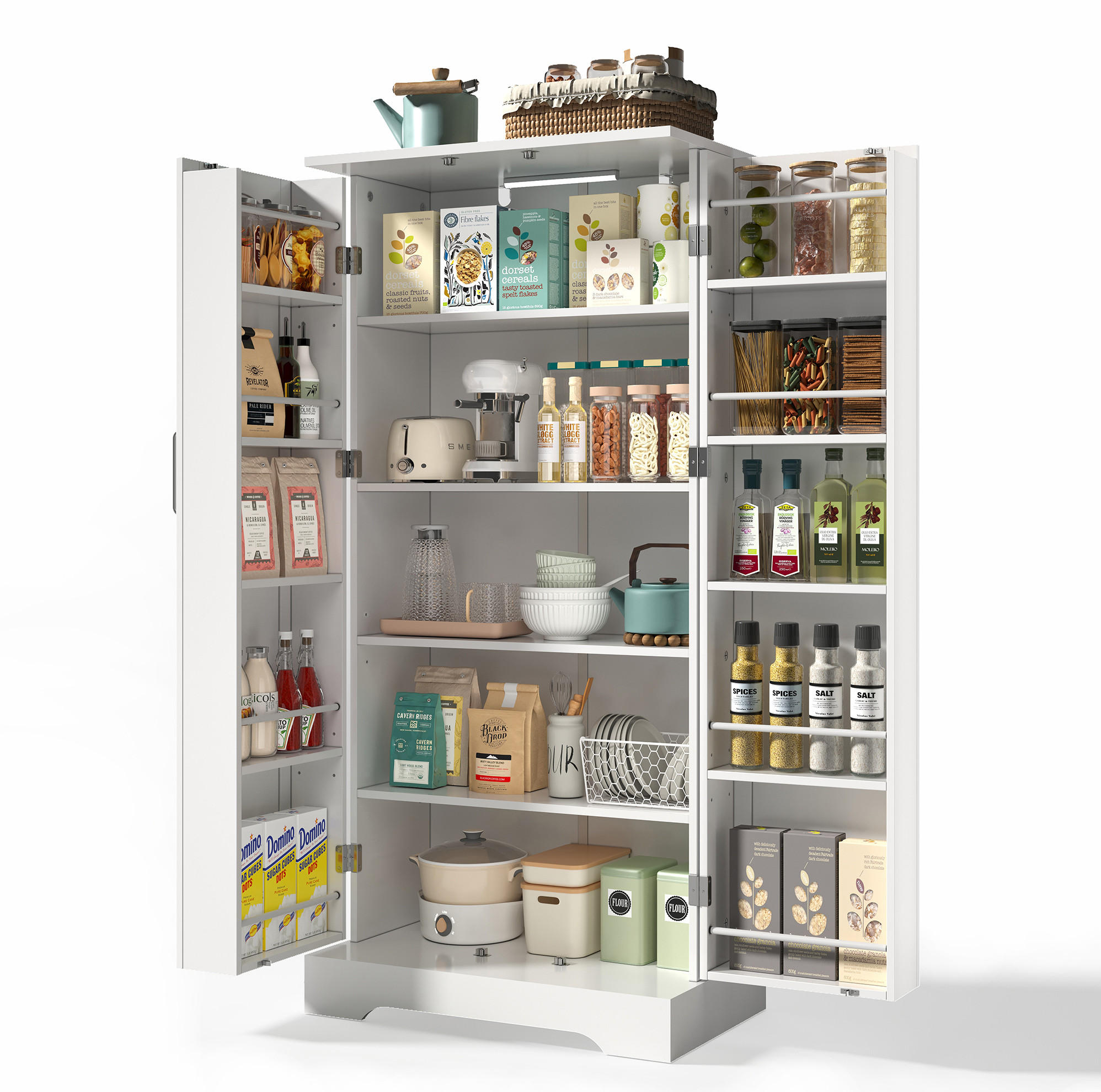 Flora Grace Buffet Weiß 60x128x35 cm