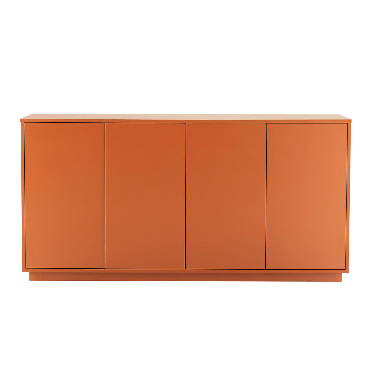 SIDEBOARD 160 cm, Ziegelrot - Orange, Holz (45/80/160cm) - Oviala