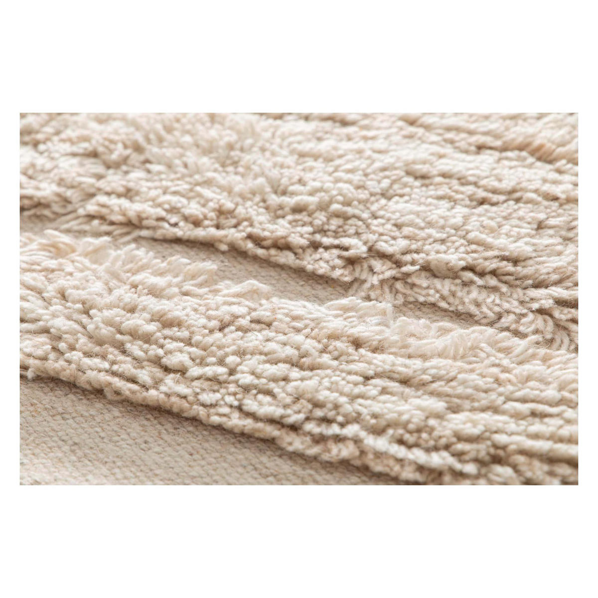 TEPPICH Lois elfenbein 200 x 290 x 1 cm - Weiß, Textil (200/290cm) - Vivaraise