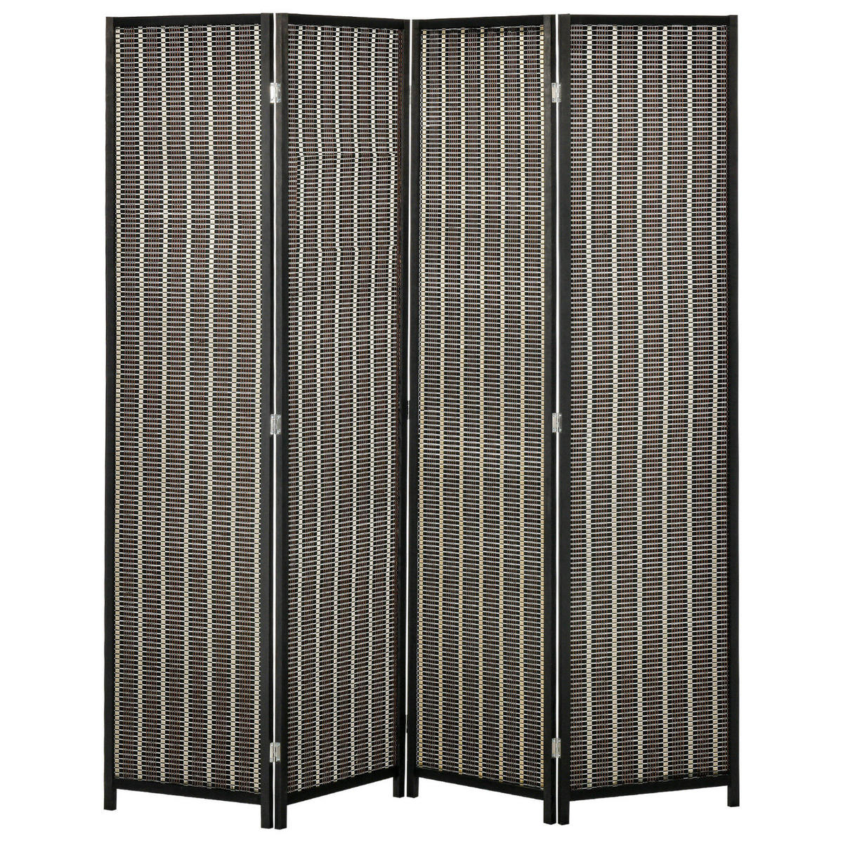 PARAVENT 4-teilig 180 x 180 cm, Braun - Braun, Holzwerkstoff (180/180/1.9cm) - HOMCOM