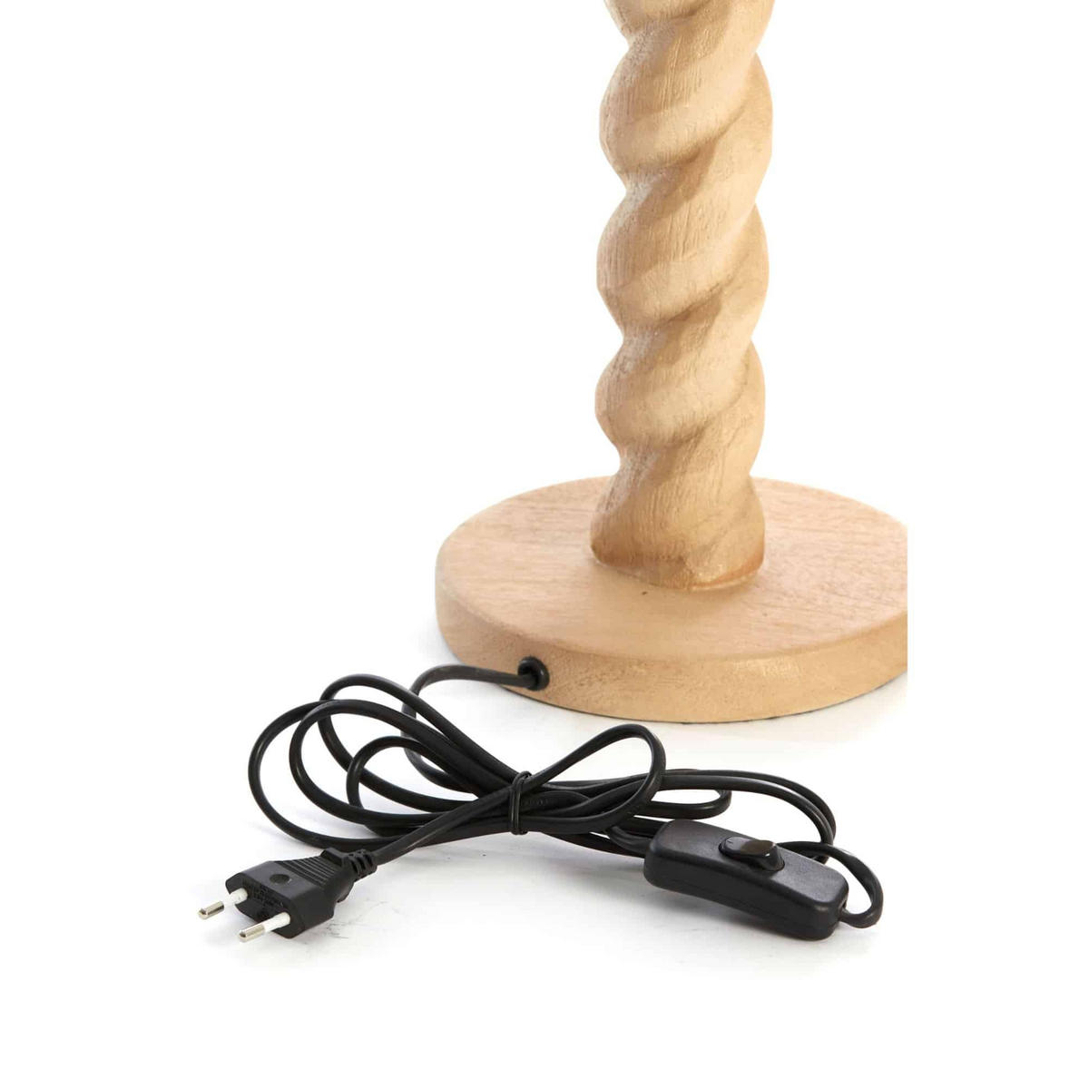 LAMPENFUSS Nanno Braun 15/15/45 cm - Braun, Holz (15/15/45cm) - Light & Living