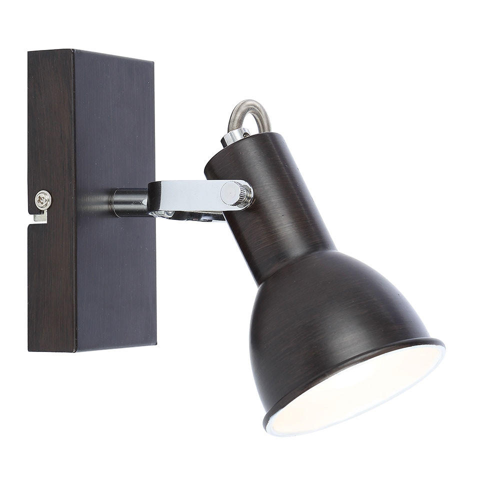 WANDLEUCHTE XENIA Metall Braun - Braun, Metall (8/15.5/14cm) - Globo Lighting
