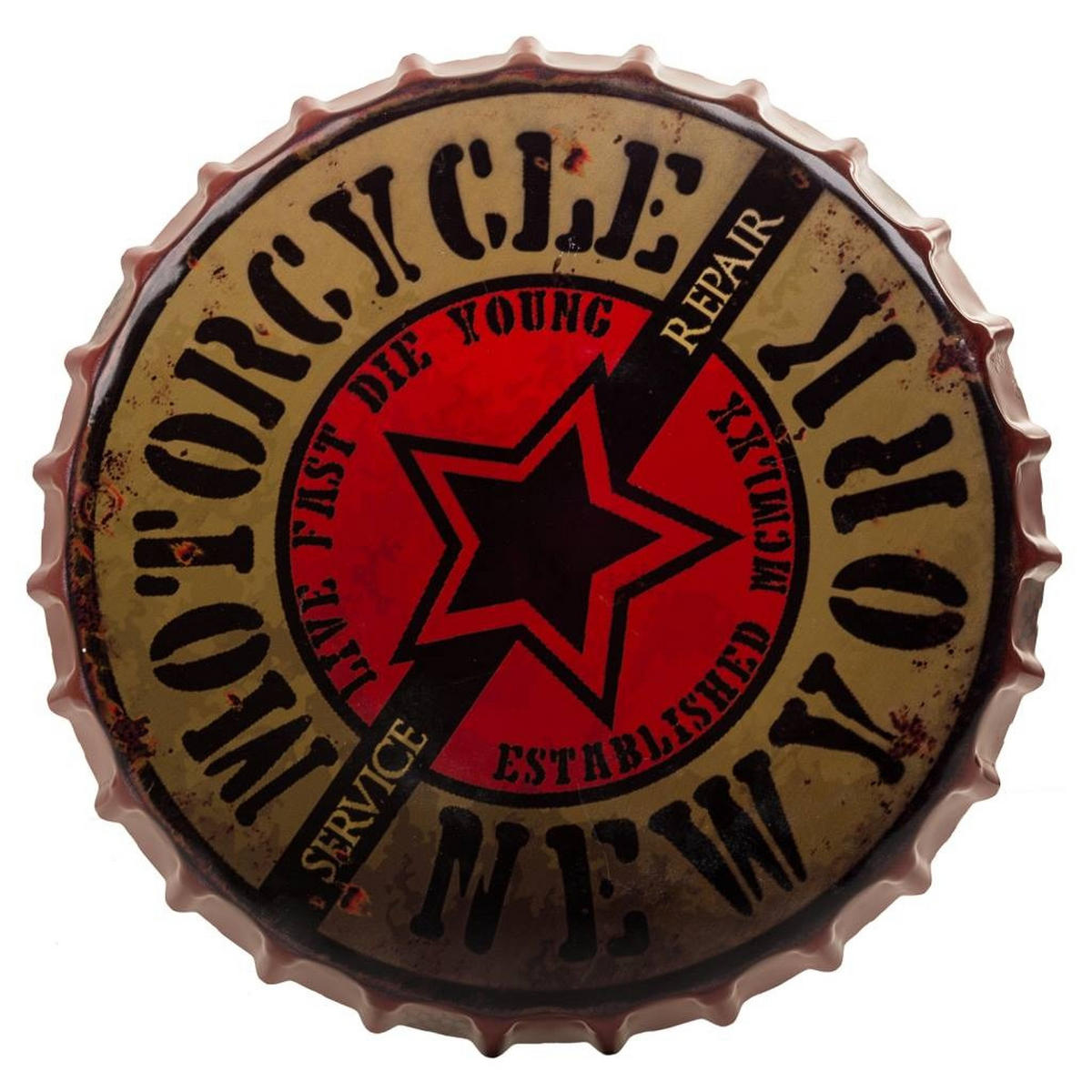 WEINREGAL aus Metall, 42x60cm - Rot, Metall (42/42/60cm) - Wanderlust