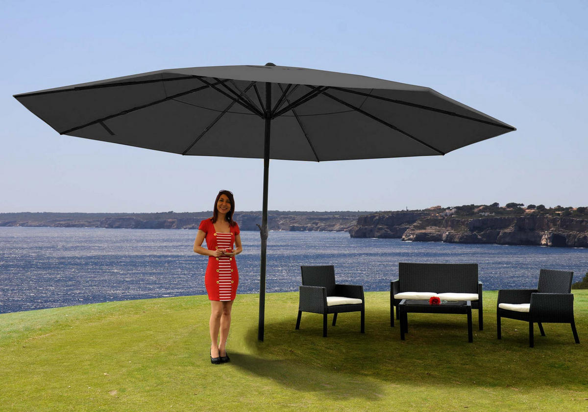 SONNENSCHIRM PRO Anthrazit - Anthrazit, Metall (500/500cm) - MCW